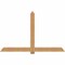 Ekena Millwork Eugene Smooth Timber Gable Bracket, Western Red Cedar, 84"W x 53"H x 1 1/2"D x 5 1/2"F, 15/12 Pitch GBW084X53X0206EUG00SWR - alternate 1